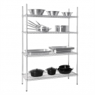 4 Tier Wire Shelving Kit 1830(H) x 1220(W) x 460(D)mm