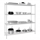 4 Tier Wire Shelving Kit 1830x 460mm