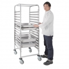 Vogue Stainless Steel Gastronorm Racking Trolley 15 Level