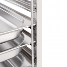 Vogue Stainless Steel Gastronorm Racking Trolley 7 Level