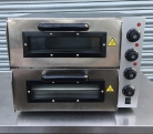 EP1+1 Twin Deck Stainless Steel Electric Pizza Oven 16 Inch