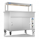 NordStar 1200mm Wide Hot Cupboard Bain Marie With Heated Gantry x3 1/1 GN